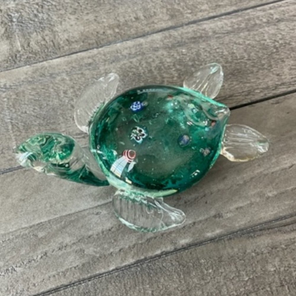 VTG Handblown Murano Glass Turtle